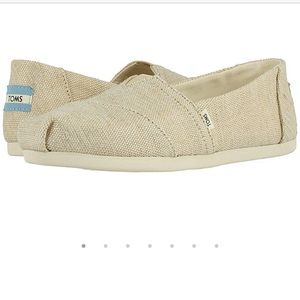 Toms natural metallic shoe